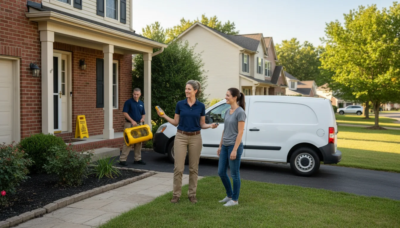 Residential water damage restoration in Barksdale Afb, LA